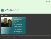 Tablet Screenshot of livingwordfamily.com